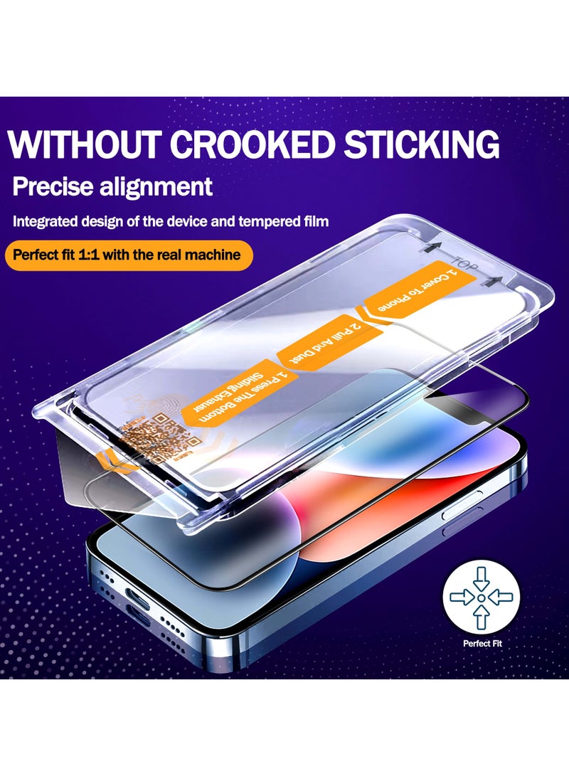 RKINC Screen Protector [2-Pack] for iPhone 16E [Automatic Installation] Tempered Glass HD [10X Military Grade Protection] Scratch-Resistant, Shatter-Proof - Image 2